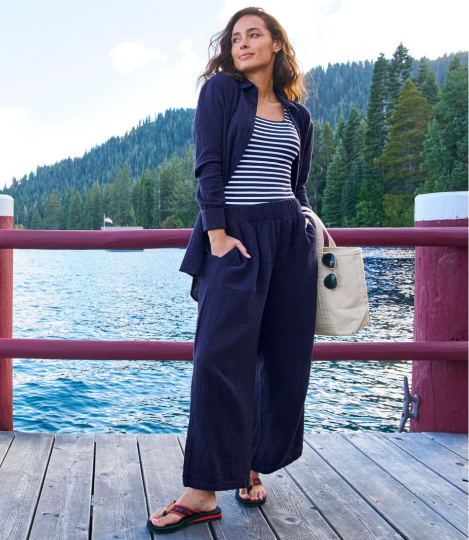 Women's Cloud Gauze Wide-Leg Pants - Image 5