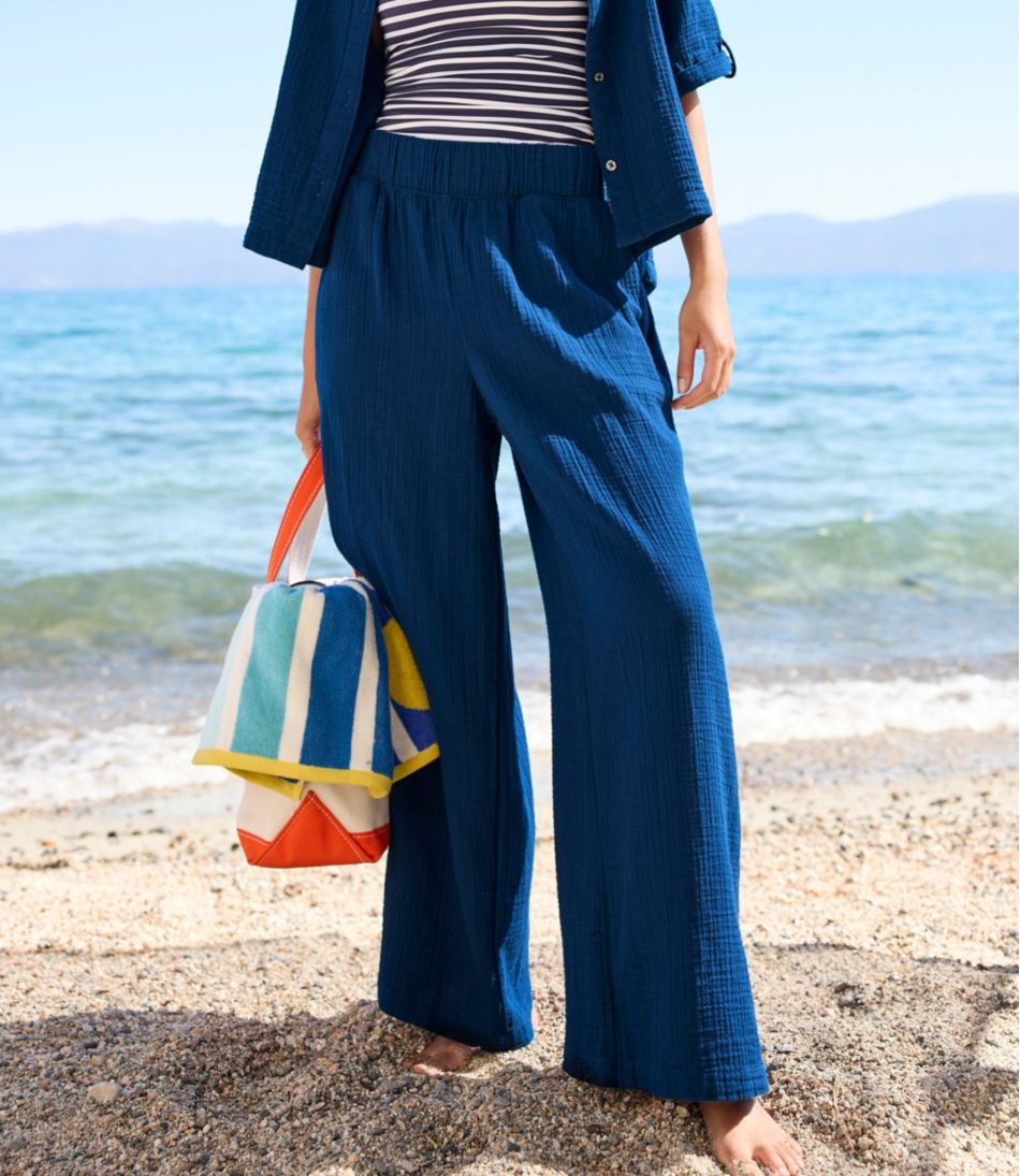 Women's Cloud Gauze Wide-Leg Pants - Image 6