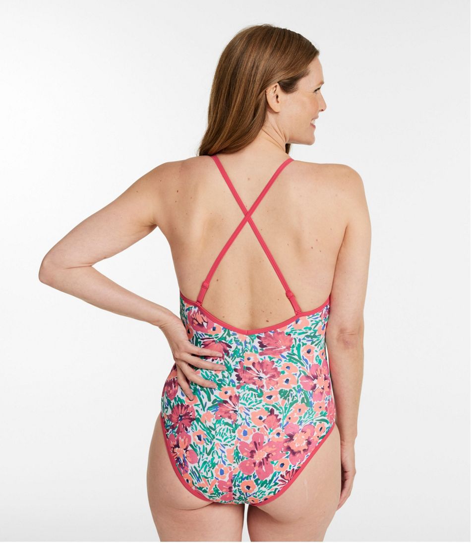 Women's Coastal Essentials Swimwear, V-Neck Tanksuit Print - Image 4