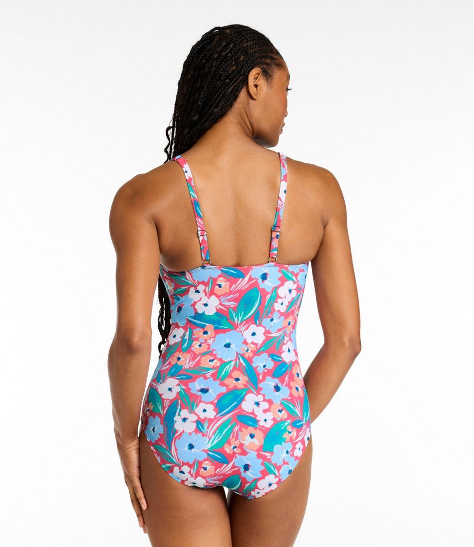 Women's BeanSport Swimwear, Squareneck Tanksuit Print - Image 3