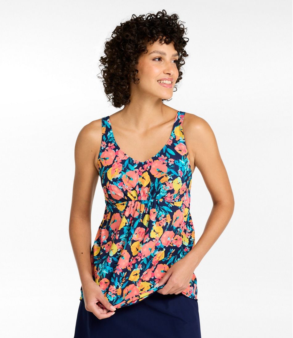 Women's Shaping Swimwear, Soft-Drape Tankini Top Print - Image 2