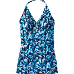 Women's Shaping Swimwear, Clasp Halter Dress Print
