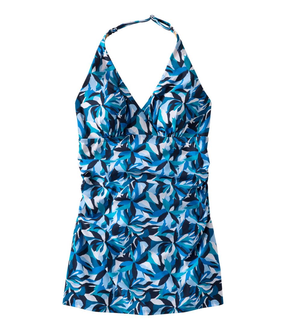 Women's Shaping Swimwear, Clasp Halter Dress Print