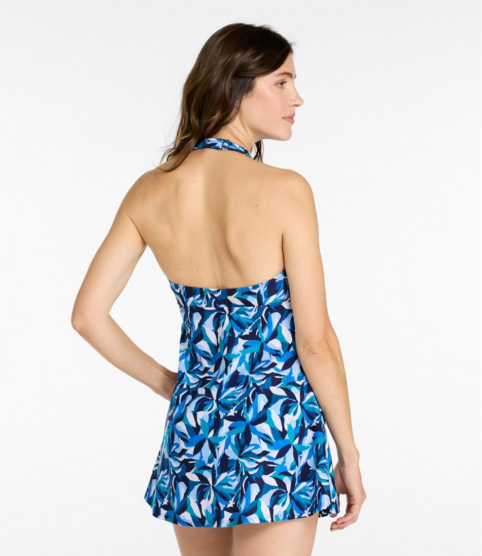 Women's Shaping Swimwear, Clasp Halter Dress Print - Image 3