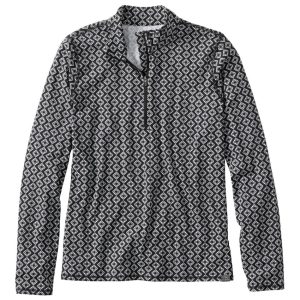 Women's SunSmart? UPF 50+ Sun Shirt, Quarter-Zip Print
