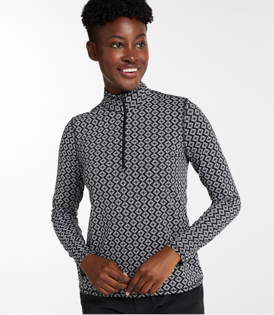 Women's SunSmart? UPF 50+ Sun Shirt, Quarter-Zip Print - Image 2