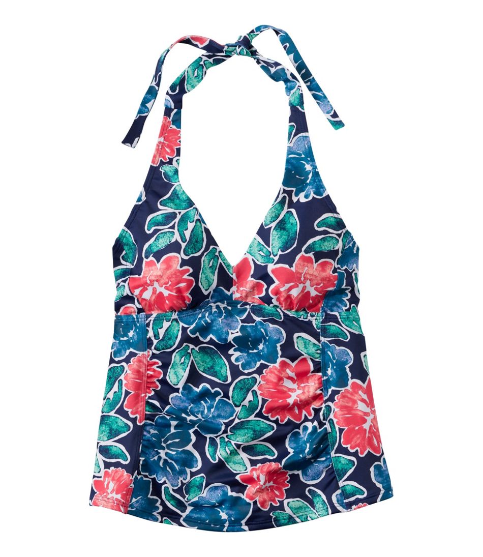 Women's BeanSport Swimwear, Halter Tankini Top Print