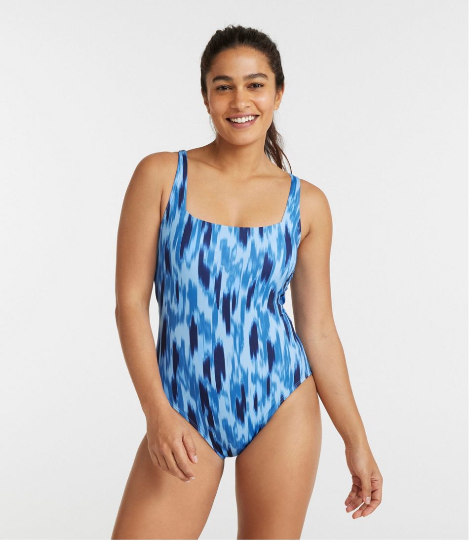 Women's New Currents Swimwear, Squareneck Tanksuit Print - Image 2
