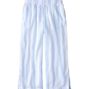 Women's Cloud Gauze Wide-Leg Pants, Stripe