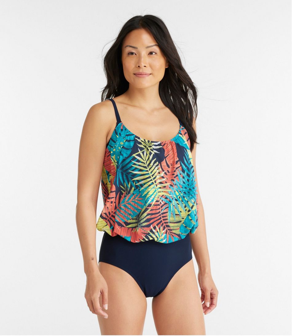 Women's Shaping Swimwear, Blouson Tanksuit Print - Image 2