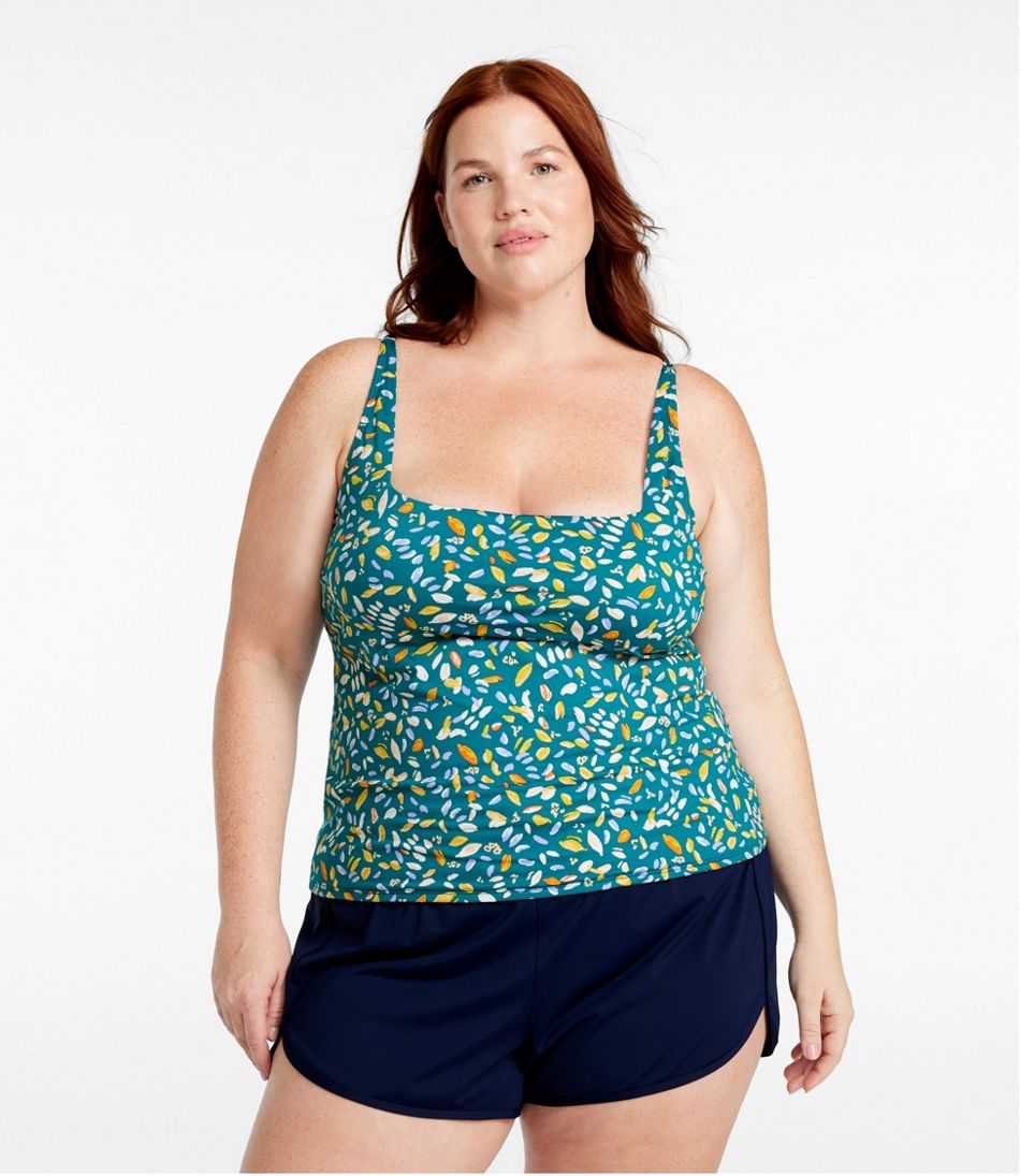 Women's New Currents Swimwear, Squareneck Tankini Top Print - Image 2