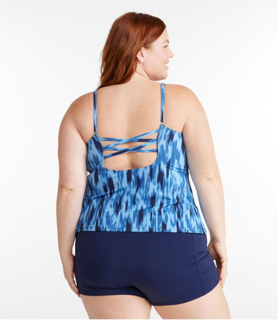 Women's New Currents Swimwear, Squareneck Tankini Top Print - Image 3