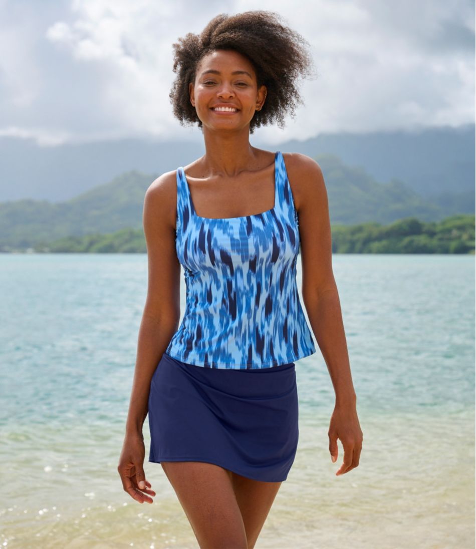 Women's New Currents Swimwear, Squareneck Tankini Top Print - Image 5