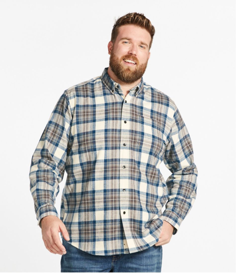 Men's Scotch Plaid Flannel Shirt, Traditional Fit - Image 4