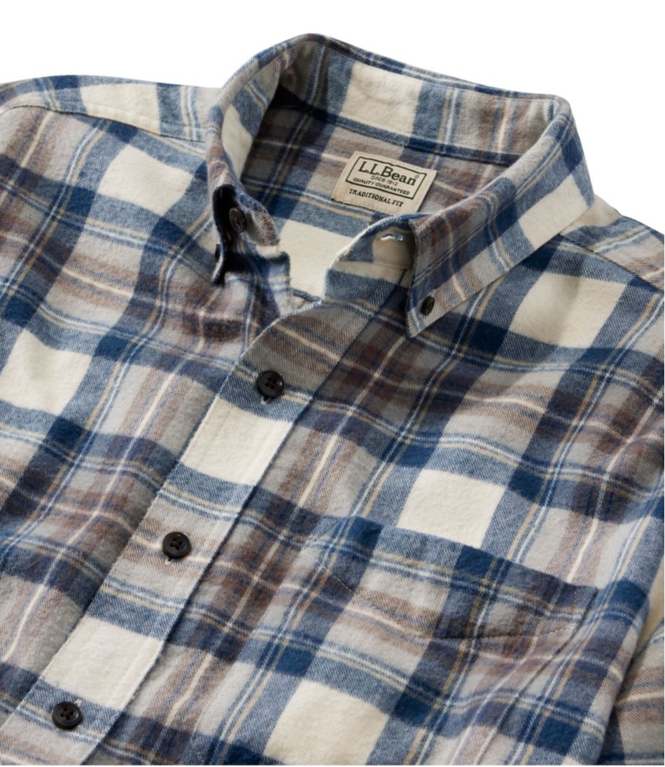 Men's Scotch Plaid Flannel Shirt, Traditional Fit - Image 6
