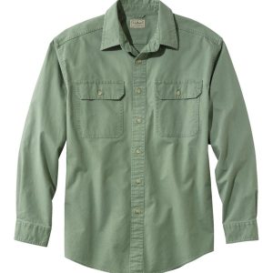 Men's Sunwashed Canvas Shirt, Traditional Fit