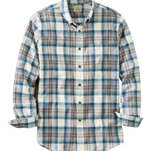 Men's Scotch Plaid Flannel Shirt, Slightly Fitted