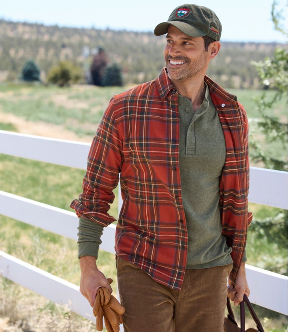 Men's Scotch Plaid Flannel Shirt, Slightly Fitted - Image 10