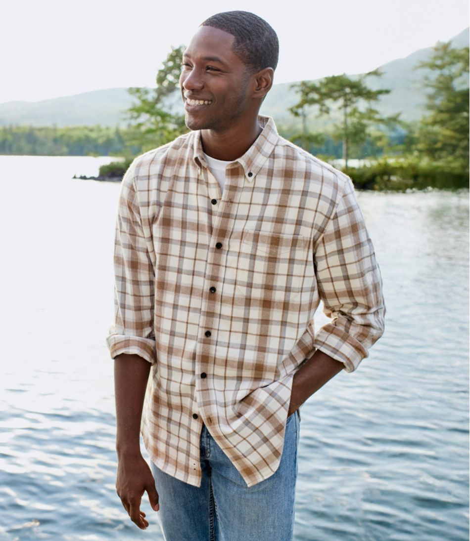 Men's Scotch Plaid Flannel Shirt, Slightly Fitted - Image 12