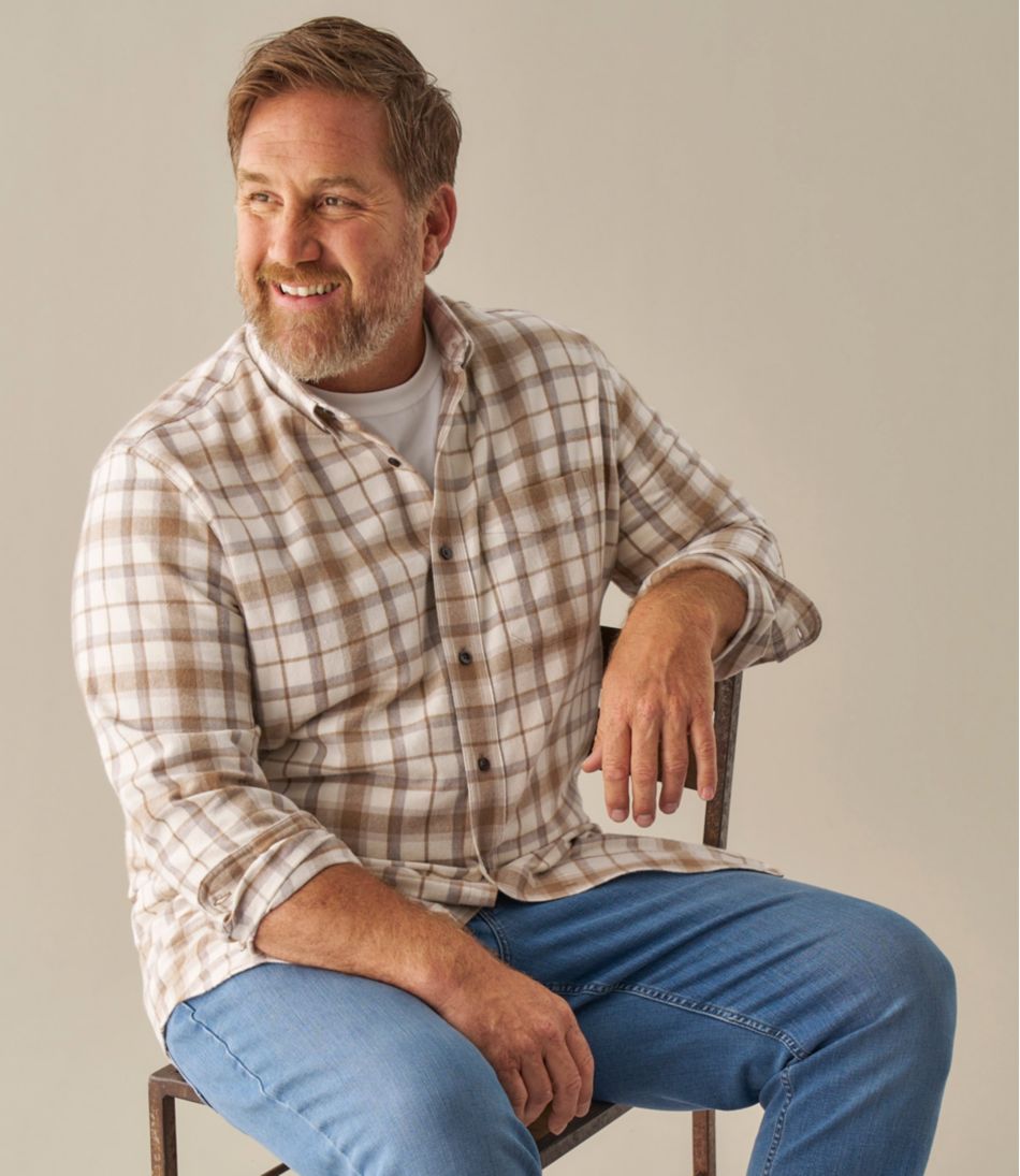 Men's Scotch Plaid Flannel Shirt, Slightly Fitted - Image 13