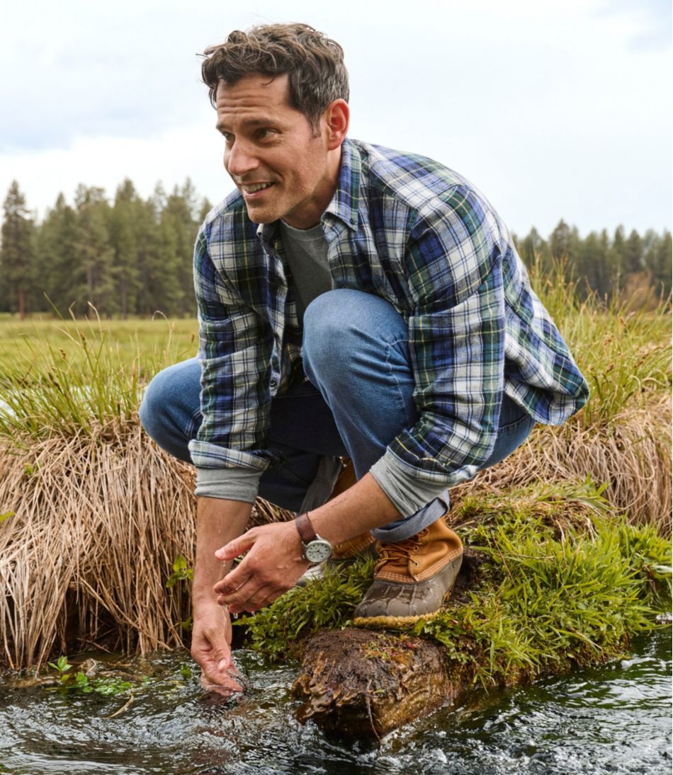 Men's Scotch Plaid Flannel Shirt, Slightly Fitted - Image 16