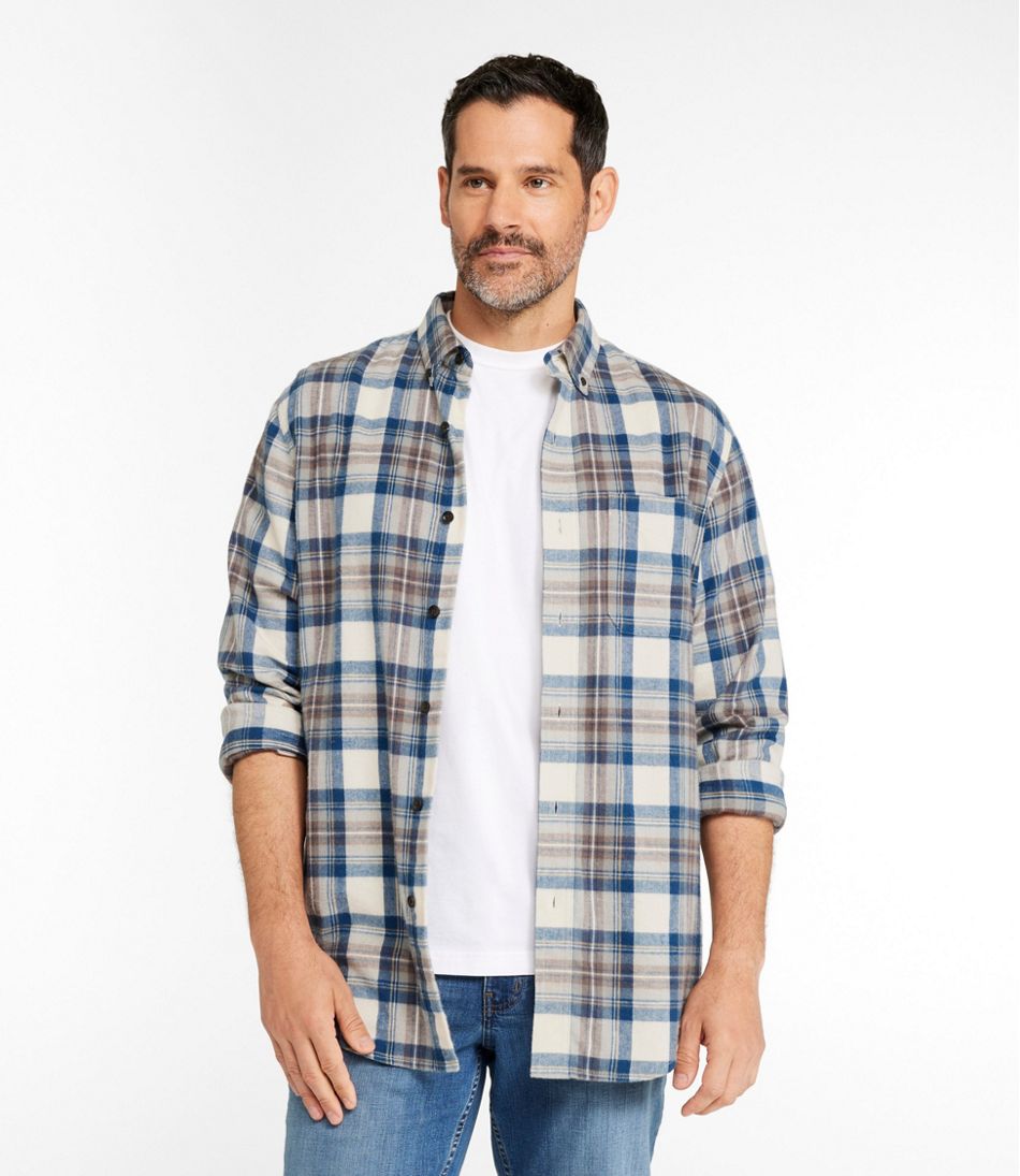 Men's Scotch Plaid Flannel Shirt, Slightly Fitted - Image 2