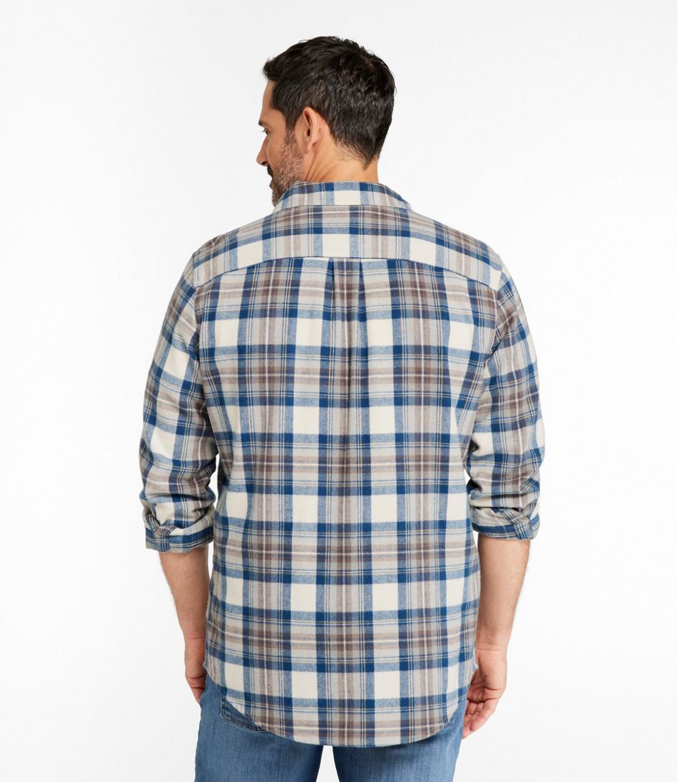 Men's Scotch Plaid Flannel Shirt, Slightly Fitted - Image 3