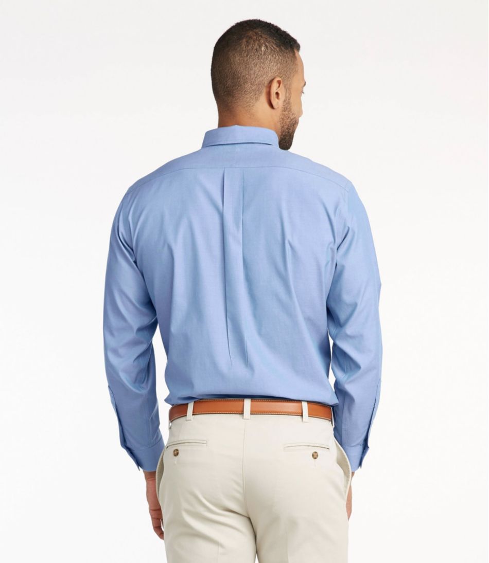 Men's Wrinkle-Free Pinpoint Oxford Cloth Shirt, Traditional Fit - Image 3