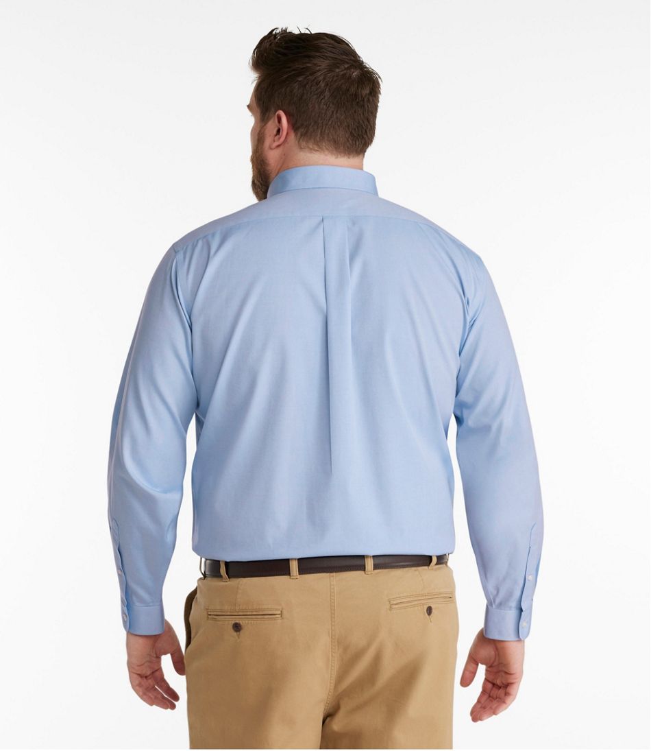 Men's Wrinkle-Free Pinpoint Oxford Cloth Shirt, Traditional Fit - Image 5