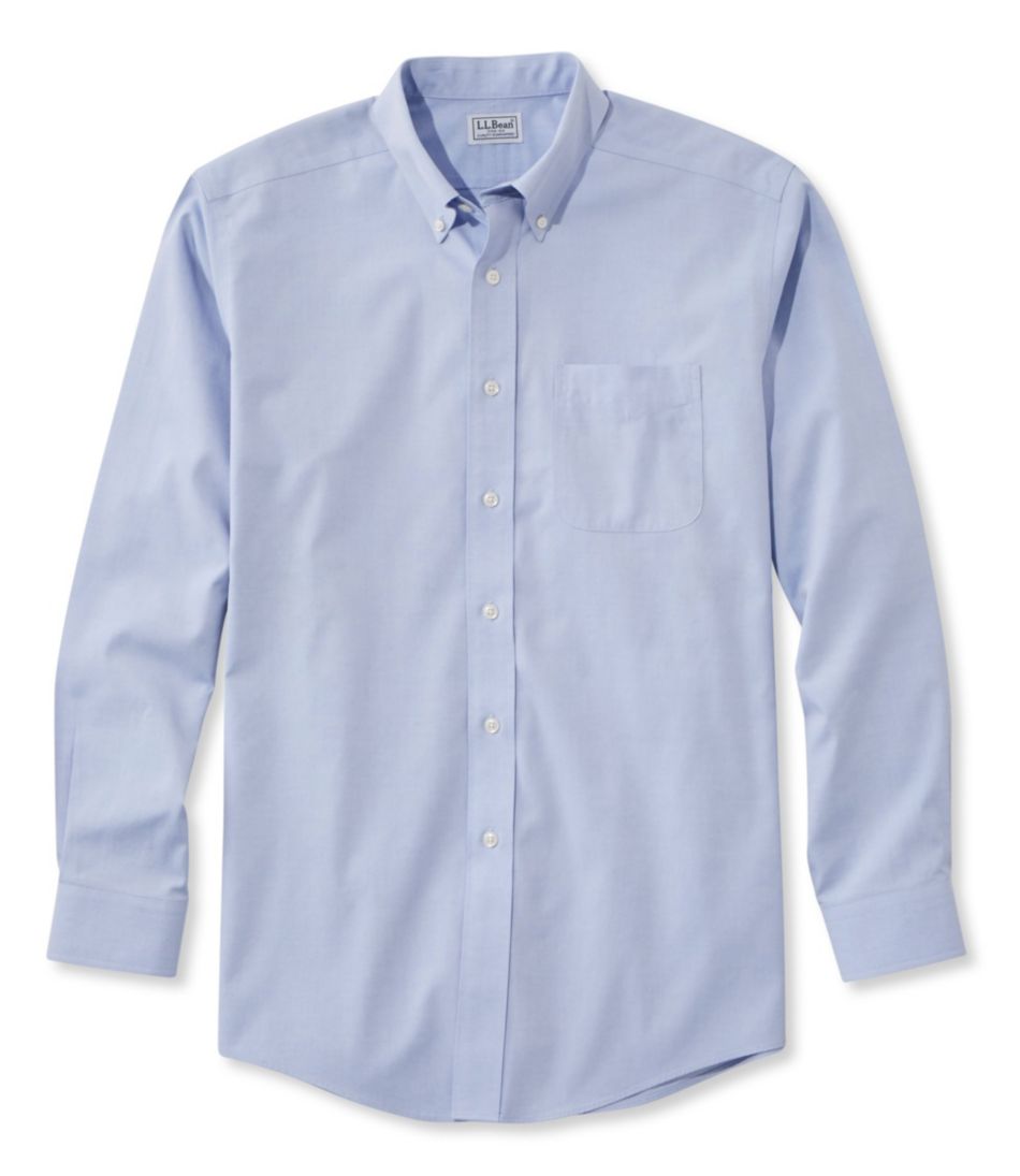 Men's Wrinkle-Free Pinpoint Oxford Cloth Shirt, Traditional Fit - Image 6