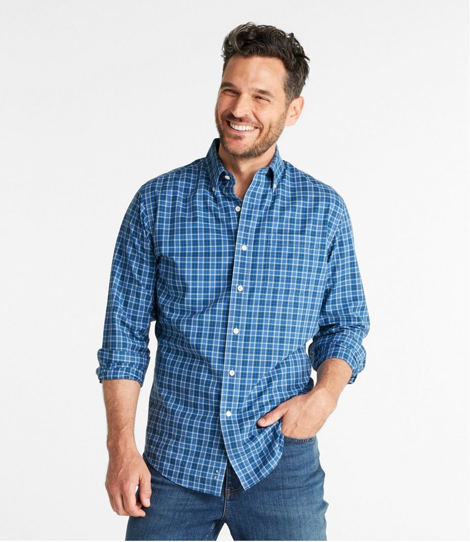 Men's Wrinkle-Free Kennebunk Sport Shirt, Slightly Fitted Check - Image 2