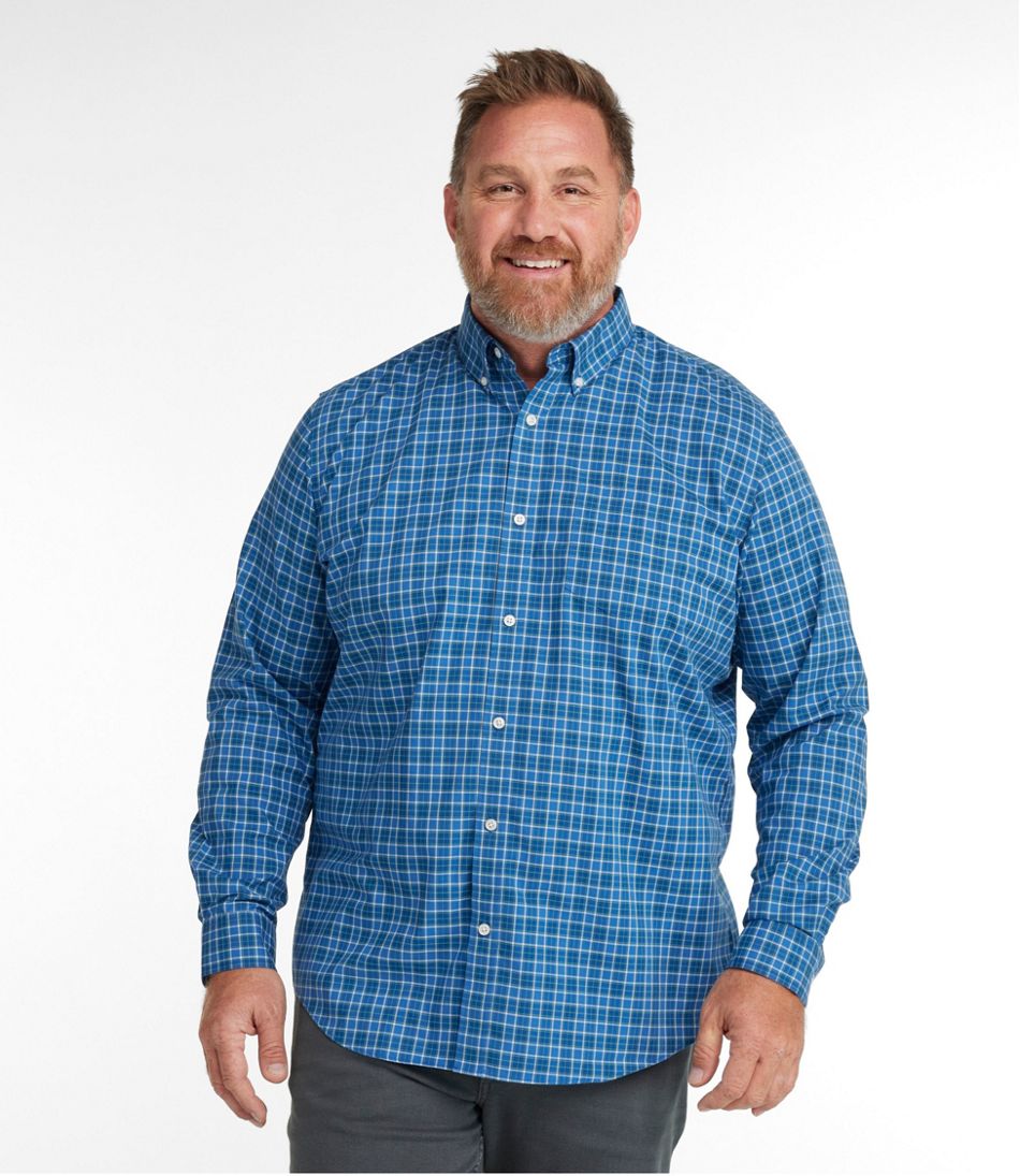 Men's Wrinkle-Free Kennebunk Sport Shirt, Slightly Fitted Check - Image 4