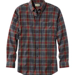 Men's Scotch Plaid Flannel Shirt, Slim Fit