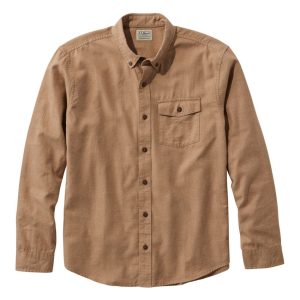 Men's Brushed Jasp?? Twill Shirt, Traditional Untucked Fit