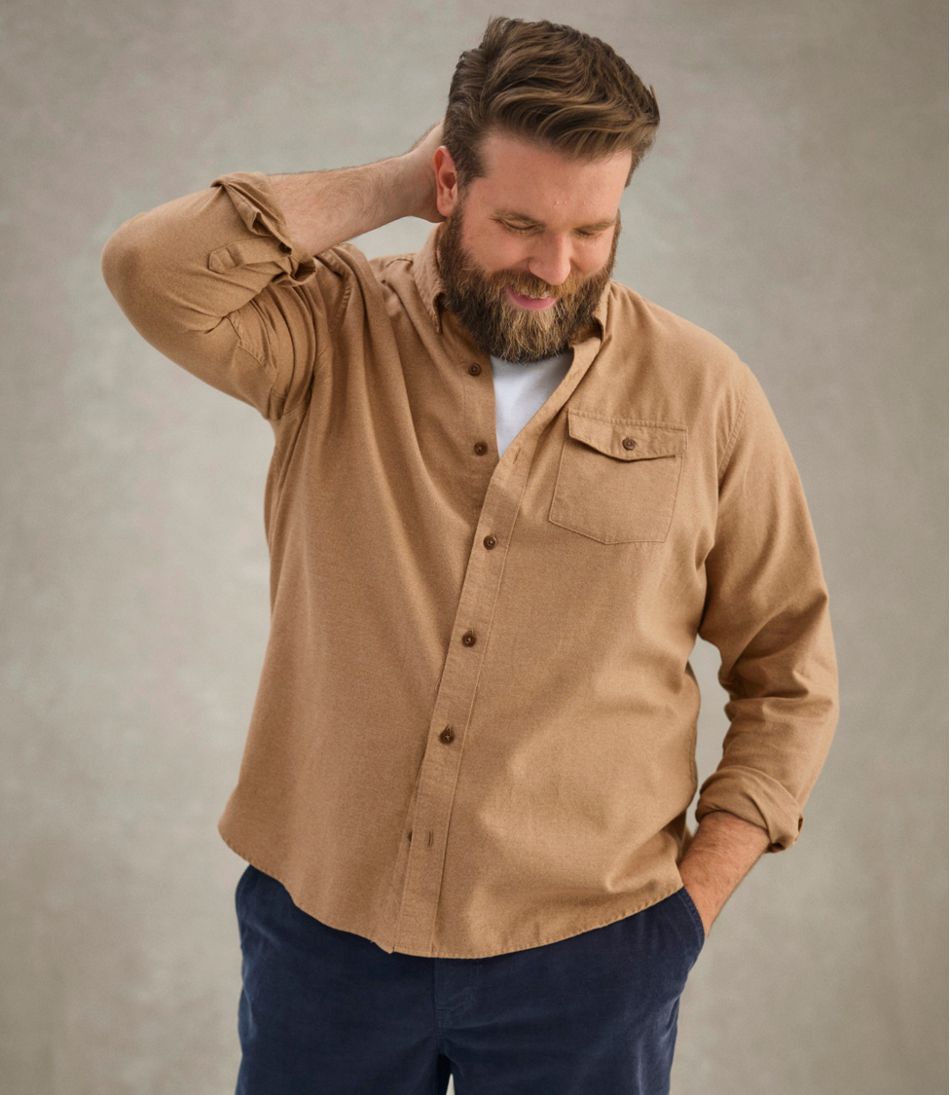 Men's Brushed Jasp?? Twill Shirt, Traditional Untucked Fit - Image 10