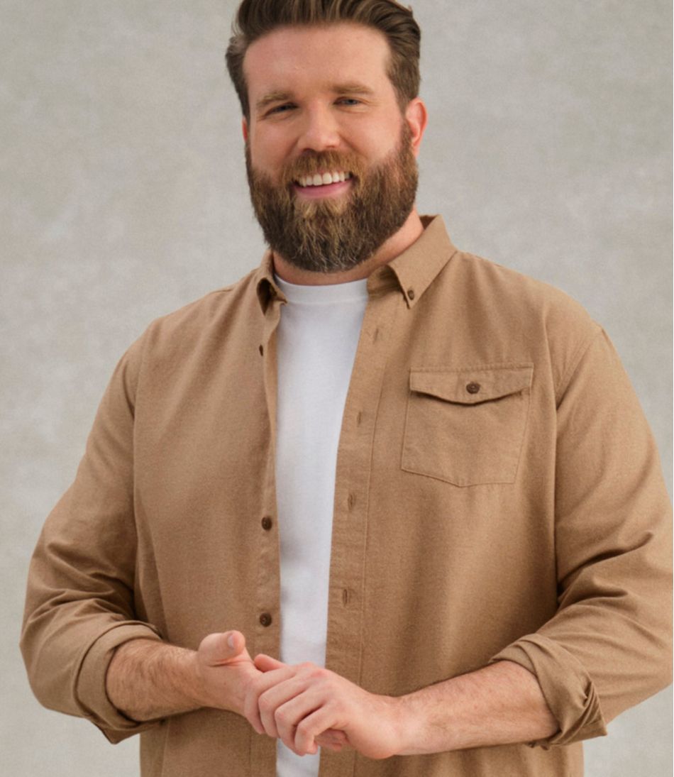 Men's Brushed Jasp?? Twill Shirt, Traditional Untucked Fit - Image 11