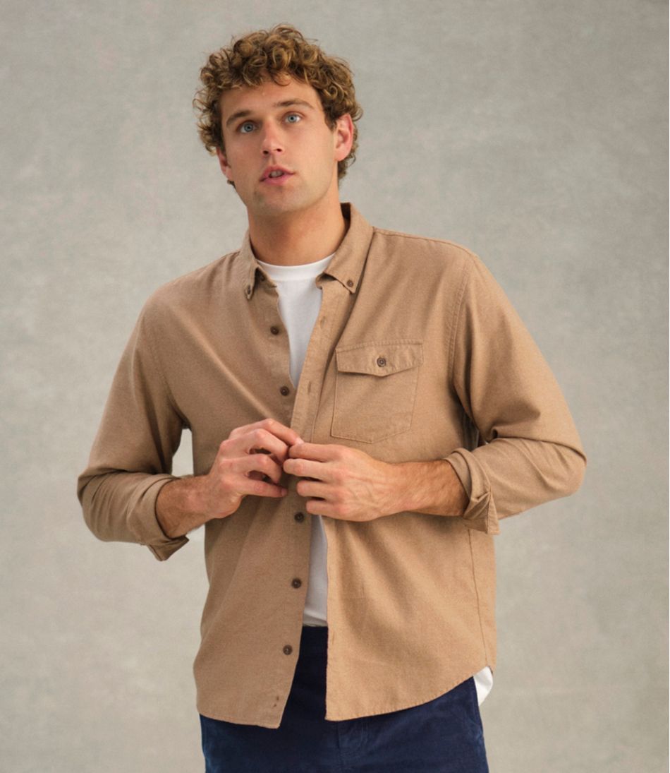 Men's Brushed Jasp?? Twill Shirt, Traditional Untucked Fit - Image 9
