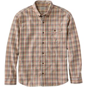 Men's Brushed Jasp?? Twill Shirt, Plaid, Traditional Untucked Fit
