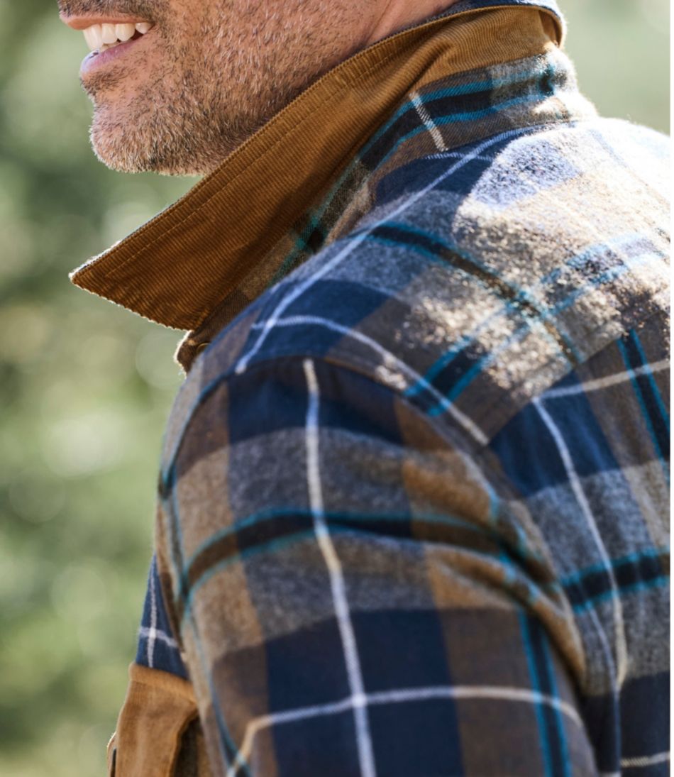 Men's Scotch Plaid Flannel Shirt, Snap-Front, Slightly Fitted Untucked Fit - Image 12