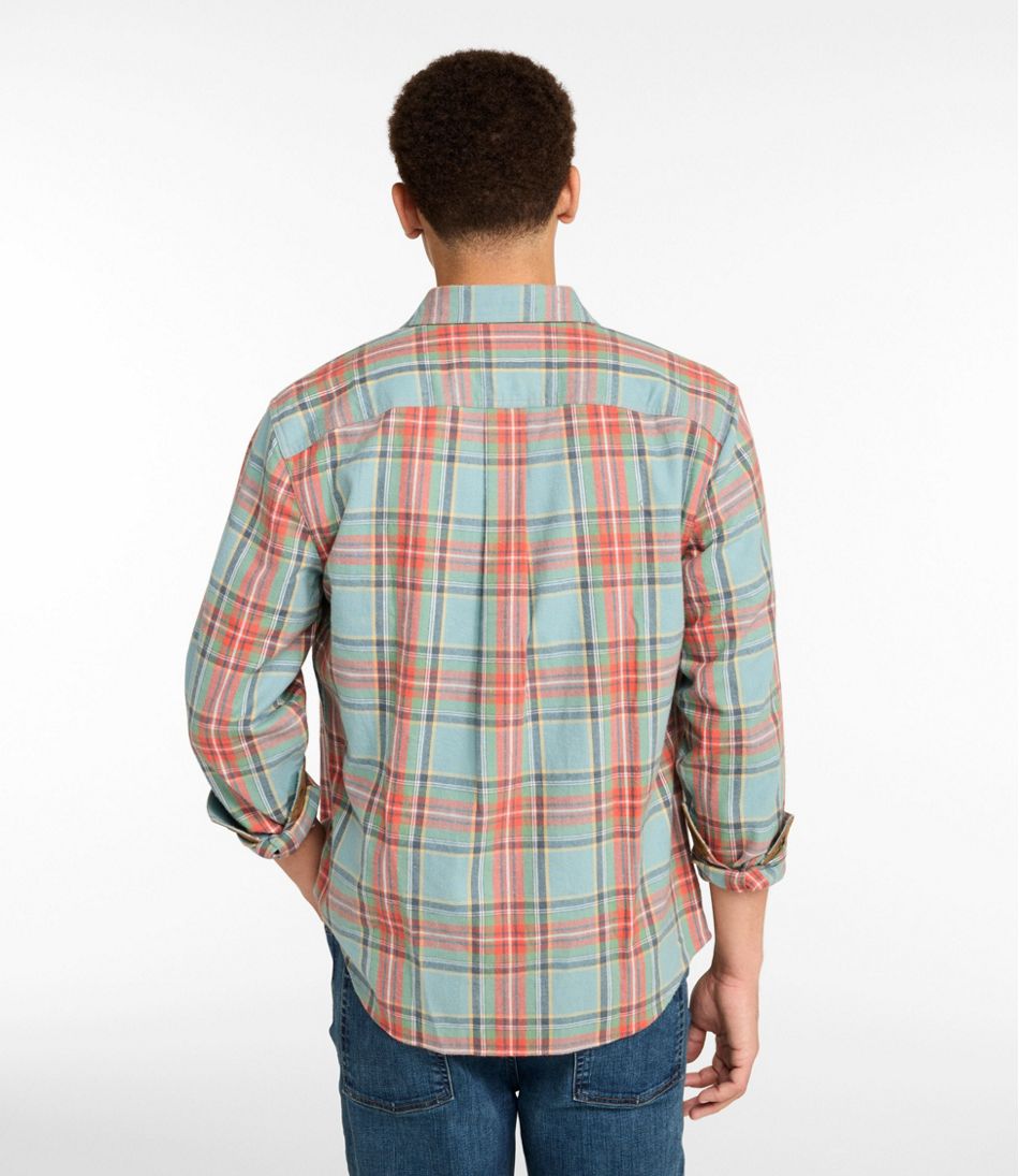 Men's Scotch Plaid Flannel Shirt, Snap-Front, Slightly Fitted Untucked Fit - Image 3