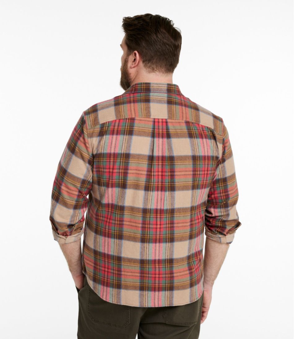 Men's Scotch Plaid Flannel Shirt, Snap-Front, Slightly Fitted Untucked Fit - Image 5