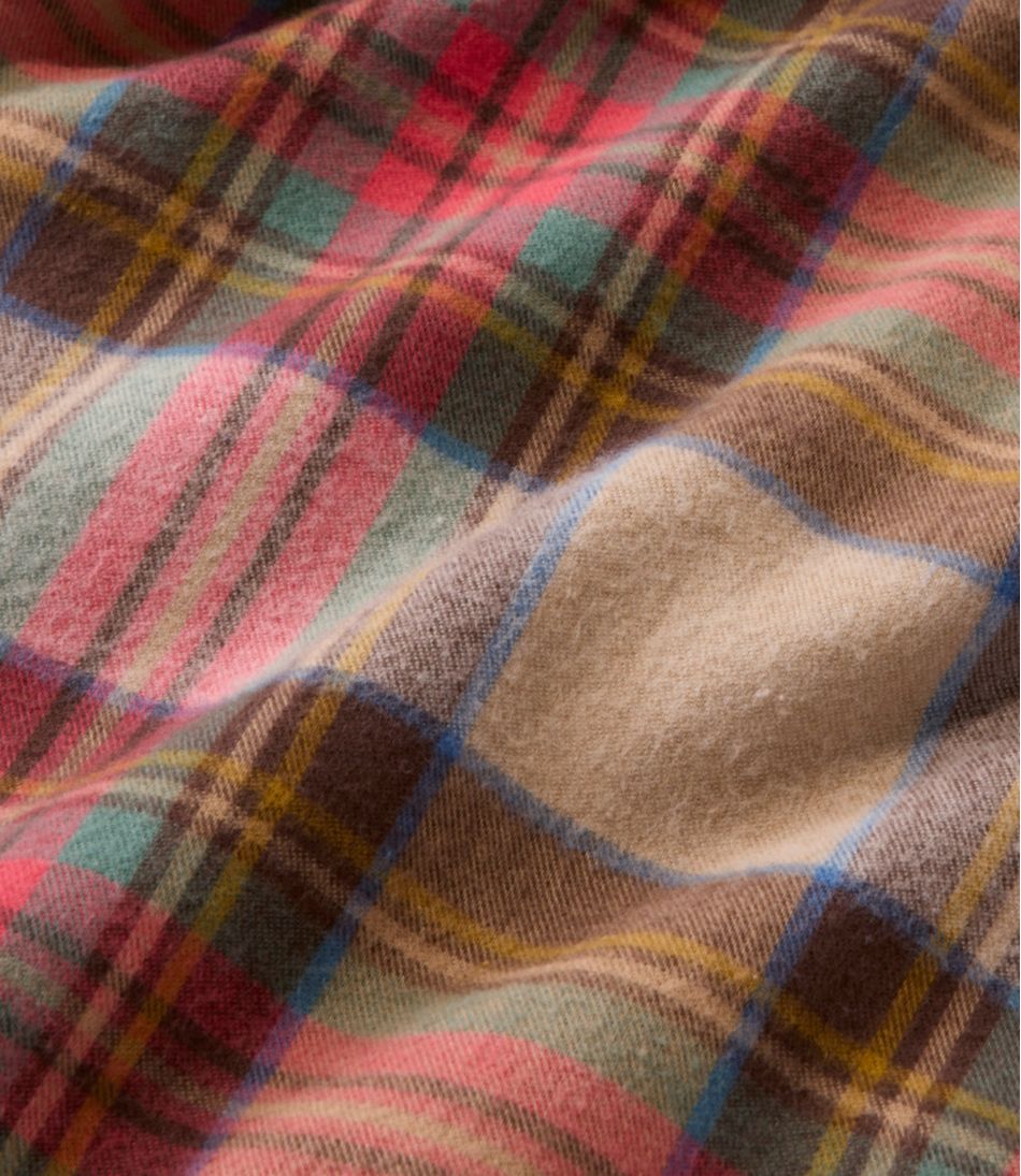 Men's Scotch Plaid Flannel Shirt, Snap-Front, Slightly Fitted Untucked Fit - Image 7