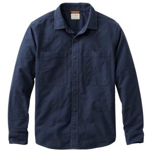 Men's Bean's Moleskin Shirt, Slightly Fitted Untucked Fit