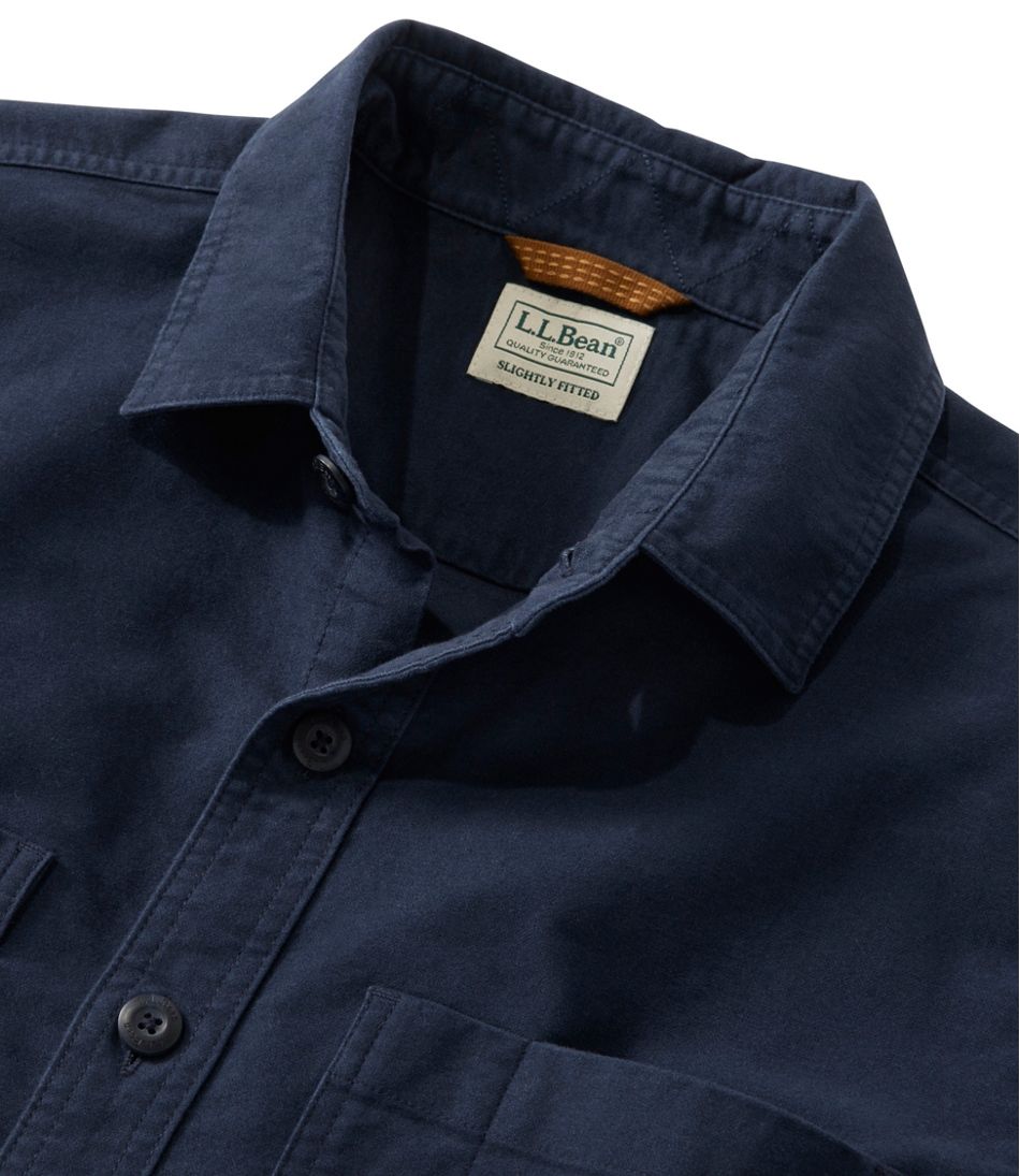 Men's Bean's Moleskin Shirt, Slightly Fitted Untucked Fit - Image 6