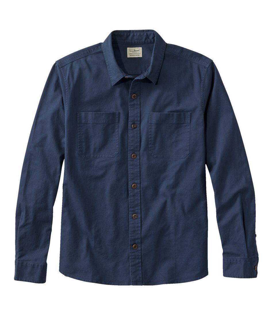 Men's BeanFlex? Twill Shirt, Slightly Fitted Untucked Fit, Long-Sleeve