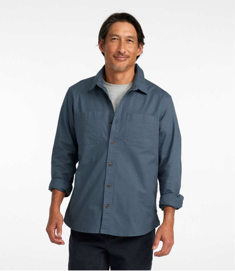 Men's BeanFlex? Twill Shirt, Slightly Fitted Untucked Fit, Long-Sleeve - Image 2