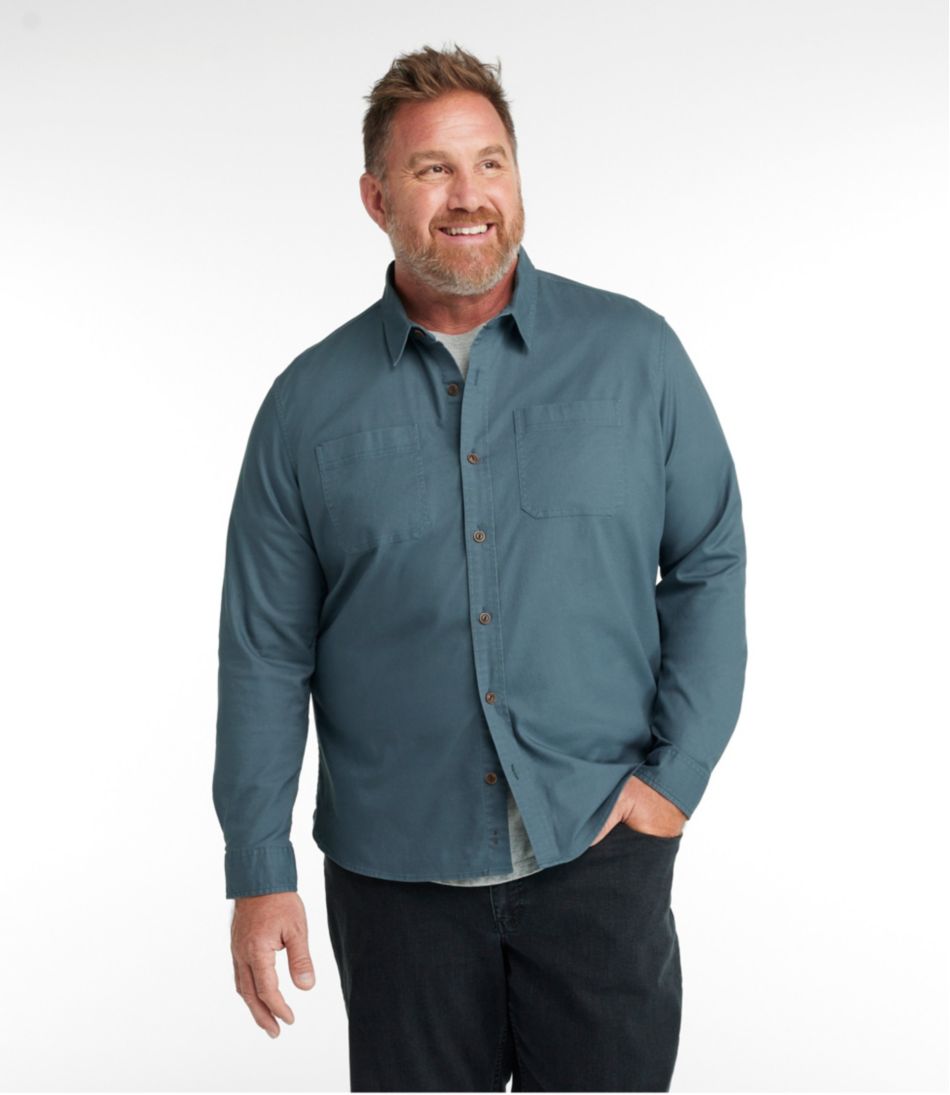 Men's BeanFlex? Twill Shirt, Slightly Fitted Untucked Fit, Long-Sleeve - Image 4