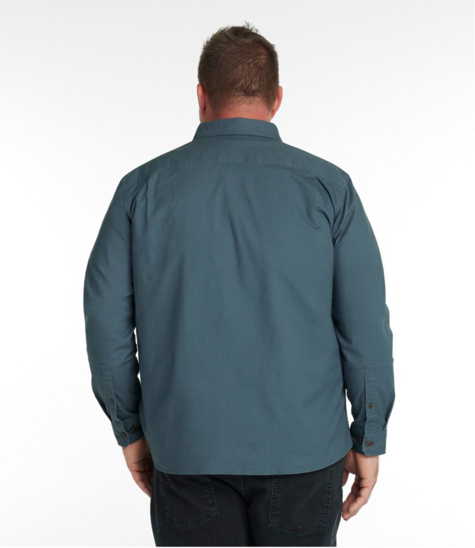 Men's BeanFlex? Twill Shirt, Slightly Fitted Untucked Fit, Long-Sleeve - Image 5