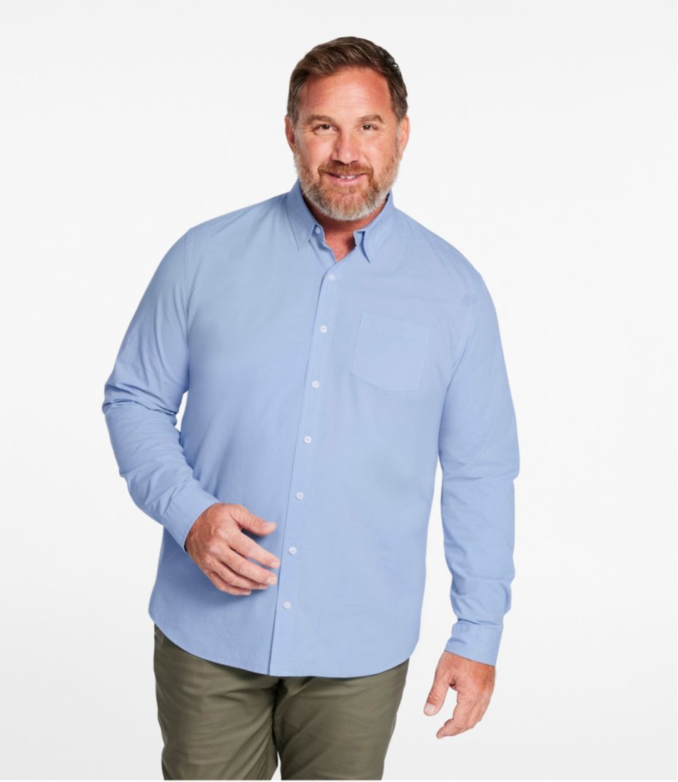 Men's Comfort Stretch Performance? Shirt, Long-Sleeve, Slightly Fitted Untucked Fit - Image 4