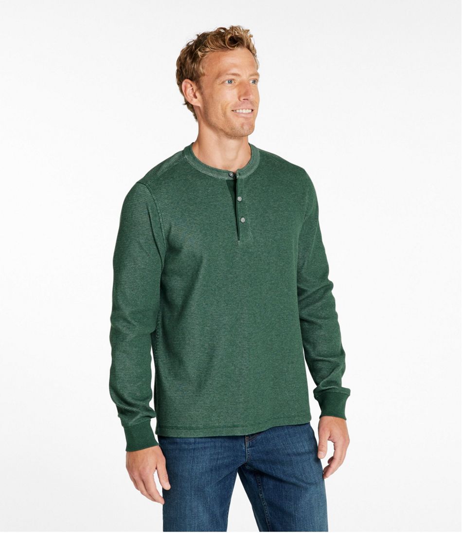 Men's Bean's Vintage Soft Knit Henley - Image 2